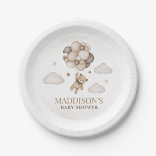 We kunnen bijna wachten op Baby shower papier Bord