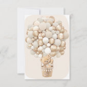 We kunnen bijna wachten op Baby shower uitnodiging (Achterkant)