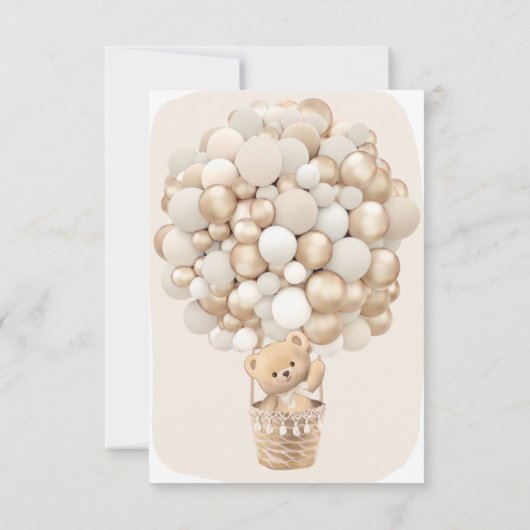 We kunnen bijna wachten op Baby shower uitnodiging (Achterkant)