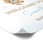 We kunnen bijna wachten op Beer Balloon Welkom Poster (Hoek)