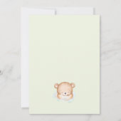 We kunnen bijna wachten op Beer Blue Green Boy Bab Kaart (Achterkant)