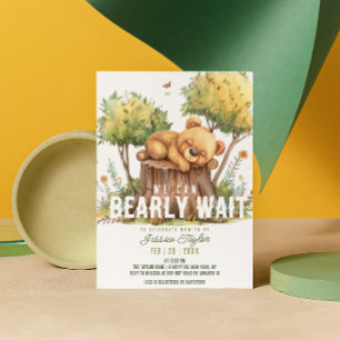 We kunnen bijna wachten op Beer Sleep Forest Baby  Kaart