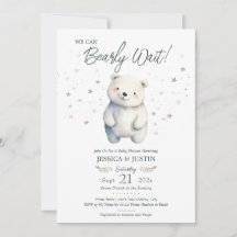 We kunnen bijna wachten op Beer Winter Baby shower