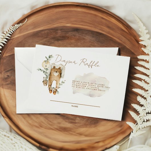 We kunnen bijna wachten op Boho luier Raffle behui Informatiekaartje