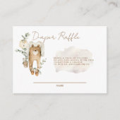 We kunnen bijna wachten op Boho luier Raffle behui Informatiekaartje (Voorkant)