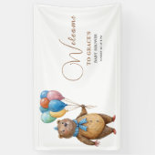 We kunnen bijna wachten op Boy Beer Balloon Baby s Spandoek (Verticaal)