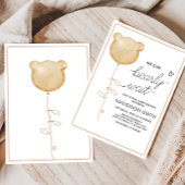 We kunnen bijna wachten op Brown Balloon Baby show Kaart