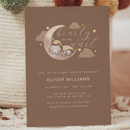 We kunnen bijna wachten op Cub Brown Moon Star Bab Kaart