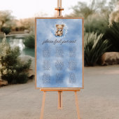 We kunnen bijna wachten op een blauw Baby shower Poster