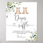 We kunnen bijna wachten op een tweeling luierloter poster (Voorkant)