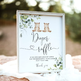 We kunnen bijna wachten op een tweeling luierloter poster