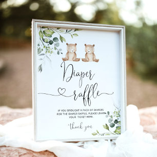 We kunnen bijna wachten op een tweeling luierloter poster