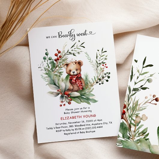 We kunnen bijna wachten op feestelijk Schattige Be Kaart