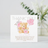 We kunnen bijna wachten op Gender Reveal Party It Bedankkaart (Staand voorkant)