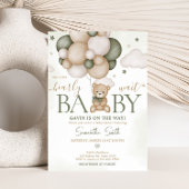 We kunnen bijna wachten op Green Boho Baby shower Kaart