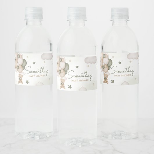 We kunnen bijna wachten op Green Boho Waterfles Etiket (Flessen)