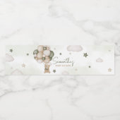 We kunnen bijna wachten op Green Boho Waterfles Etiket (Enkel label)