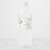 We kunnen bijna wachten op Green Boho Waterfles Etiket (Voorkant)