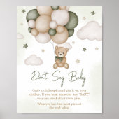 We kunnen bijna wachten op Green Boho zeg geen Bab Poster (Voorkant)