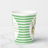 We kunnen bijna wachten op groen teddybeer baby sh papieren bekers (Rechts)