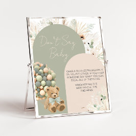 We kunnen bijna wachten op groen, zeg geen Baby Poster