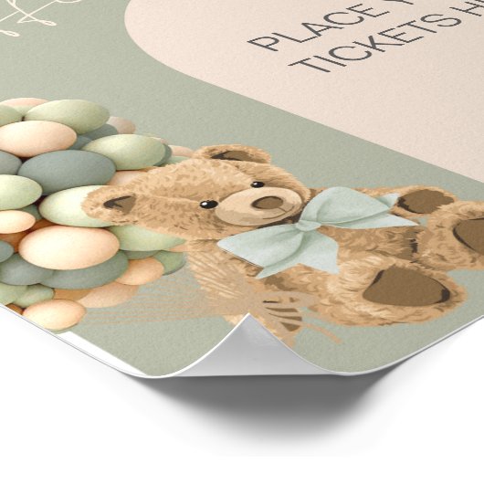 We kunnen bijna wachten op groene Baby showers lui Poster (Hoek)