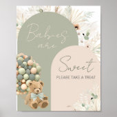 We kunnen bijna wachten op groene baby's zijn zoet poster (Voorkant)