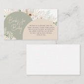 We kunnen bijna wachten op Groene Boeken voor Baby Informatiekaartje (Voorkant / Achterkant)