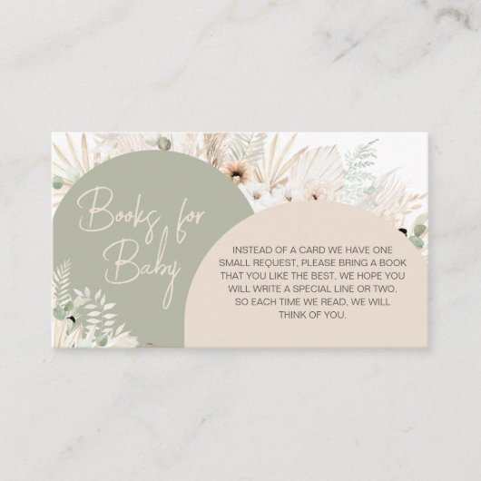 We kunnen bijna wachten op Groene Boeken voor Baby Informatiekaartje (Voorkant)