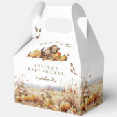 We kunnen bijna wachten op Herfst Forest Baby show Bedankdoosjes (Achterkant)