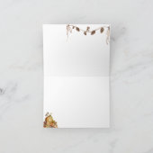 We kunnen bijna wachten op Herfst Forest Baby show Bedankkaart (Binnen)