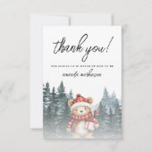 We kunnen bijna wachten op het Baby shower Bedankkaart (Voorkant)