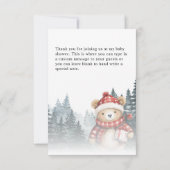 We kunnen bijna wachten op het Baby shower Bedankkaart (Achterkant)