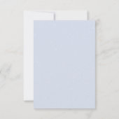 We kunnen bijna wachten op het Baby shower Bedankkaart (Achterkant)