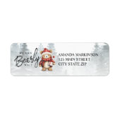 We kunnen bijna wachten op het Baby shower Etiket (Voorkant)