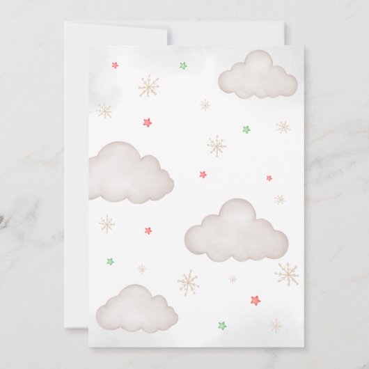 We kunnen bijna wachten op het Baby shower Kaart (Achterkant)