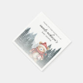 We kunnen bijna wachten op het Baby shower Servet (Hoek)