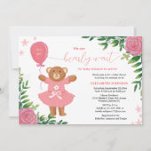 We kunnen bijna wachten op het baby shower van Flo Kaart (Voorkant)