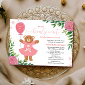 We kunnen bijna wachten op het baby shower van Flo Kaart