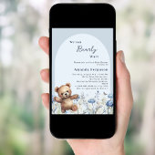 We kunnen bijna wachten op het blauwe teddyboy Bab Kaart