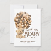 We kunnen bijna wachten op het moderne Beer Baby s Bedankkaart (Voorkant)