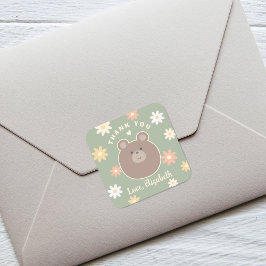 We kunnen bijna wachten op het voorjaar Baby showe Vierkante Sticker