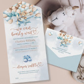 We kunnen bijna wachten op luier Raffle Baby showe All In One Uitnodiging