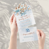 We kunnen bijna wachten op luier Raffle Baby showe All In One Uitnodiging