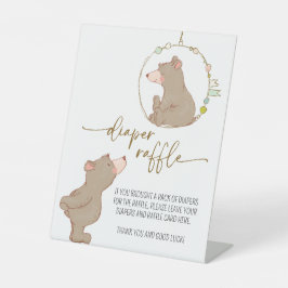 We kunnen bijna wachten op luier Raffle teken JL01 Reclamebord Met Voetstuk