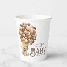 We kunnen bijna wachten op modern Beer Baby shower Papieren Bekers