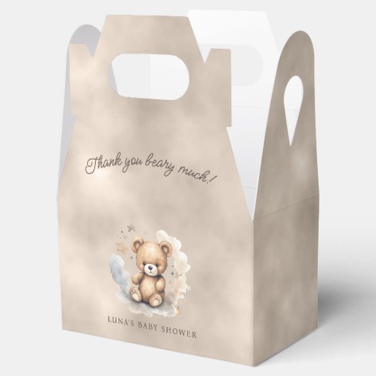 We kunnen bijna wachten op Neutral Baby shower Gab Bedankdoosjes (Geopend)