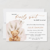 We kunnen bijna wachten op Pampas Grass Beer Baby  Kaart (Voorkant)