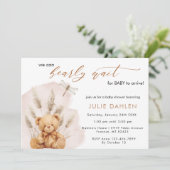 We kunnen bijna wachten op Pampas Grass Beer Baby  Kaart (Staand voorkant)