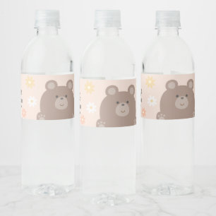 We kunnen bijna wachten op Pink Daisies Girl Baby Waterfles Etiket